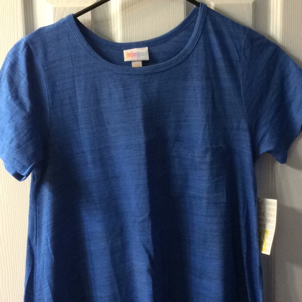 NWT blue Carly microstripe